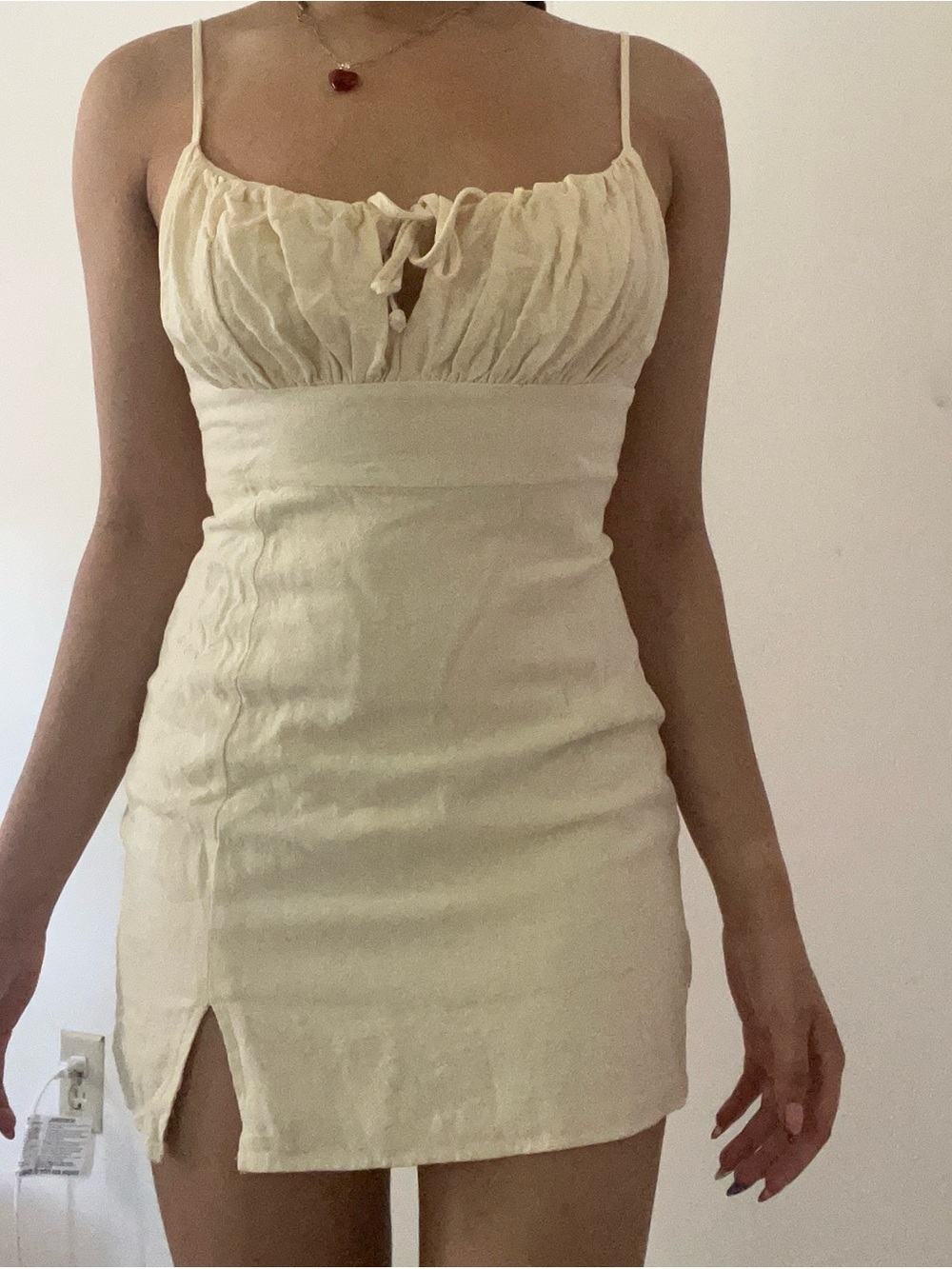 Kendall & Kylie Cream Dress